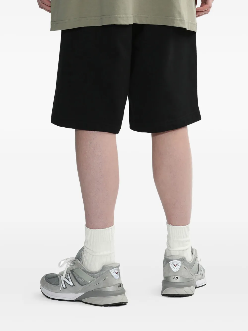 Alpha Industries Shorts met geborduurd logo Zwart