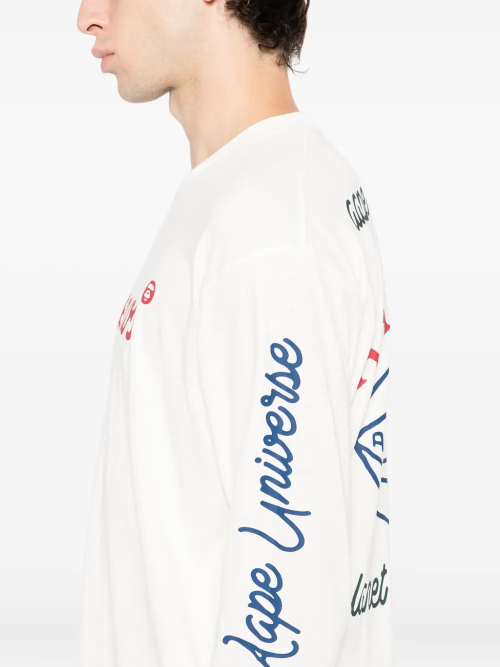 Aape By A Bathing Ape Logo-print Cotton T-shirt In White