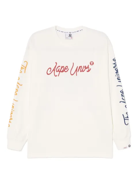 AAPE BY *A BATHING APE® logo-print cotton T-shirt