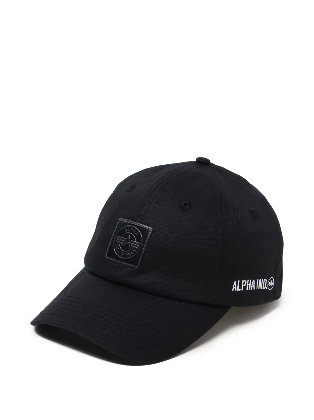 Alpha Industries Honkbalpet met logopatch Zwart