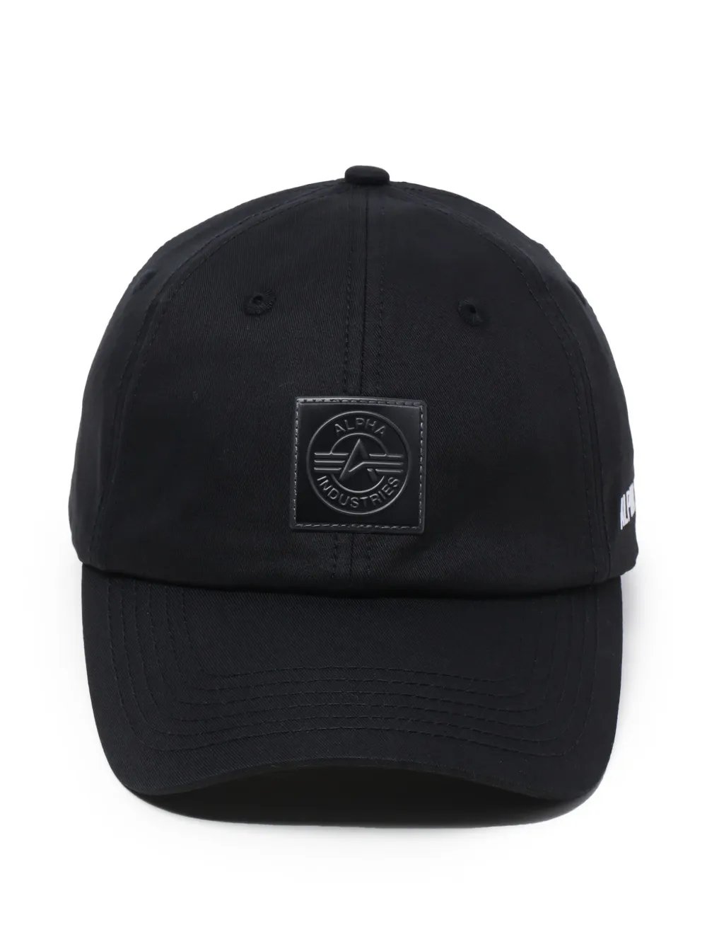 Alpha Industries logo-patch baseball cap | Black | Image 1