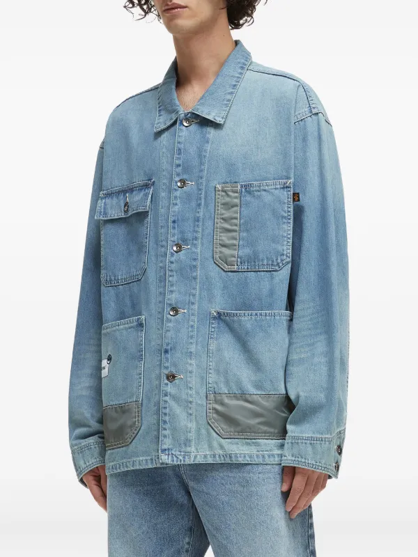 Alpha Industries パッチポケット デニムジャケット | ブルー 