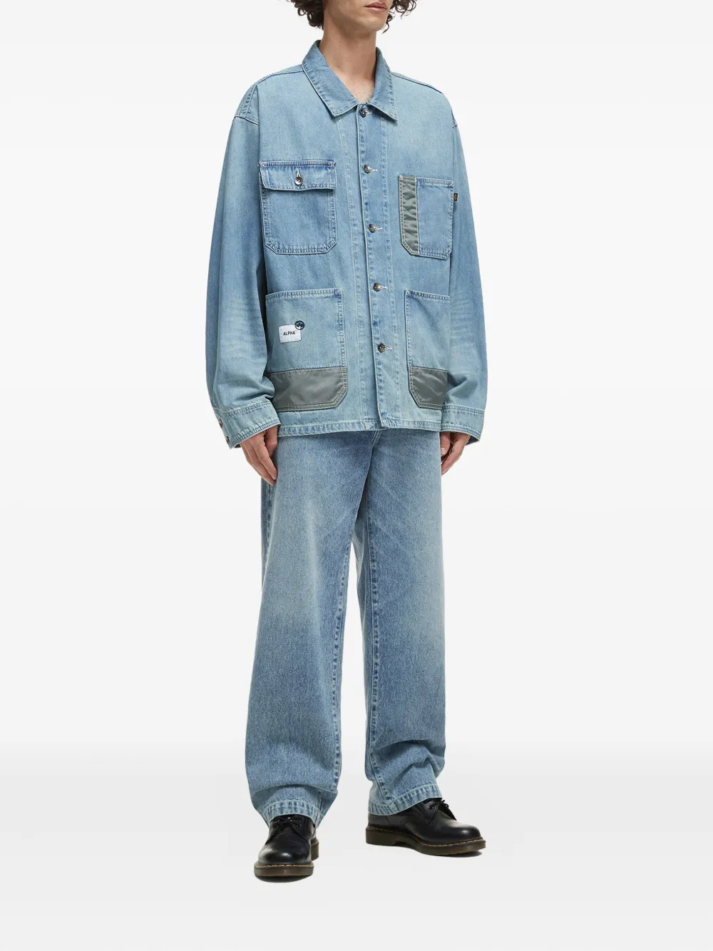 Alpha Industries patch-pocket denim jacket | Denim Jackets | Image 2
