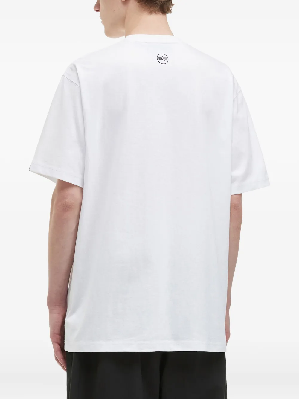Alpha Industries Katoenen T-shirt met logopatch Wit