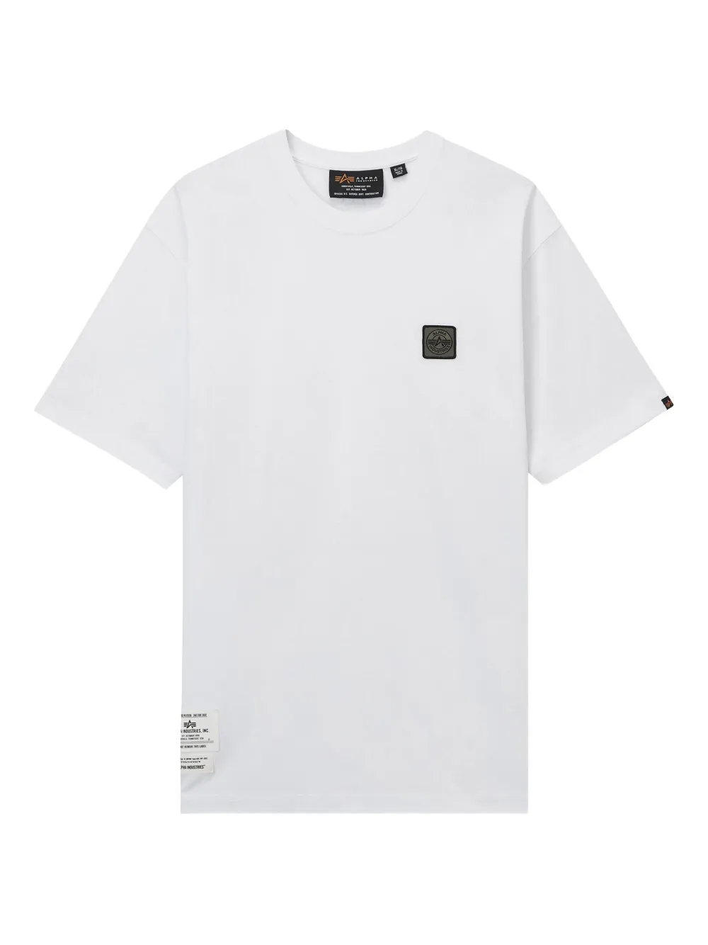 Alpha Industries logo-patch cotton T-shirt | White | Image 1