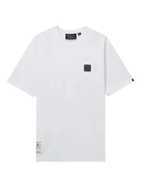 Alpha Industries logo-patch cotton T-shirt