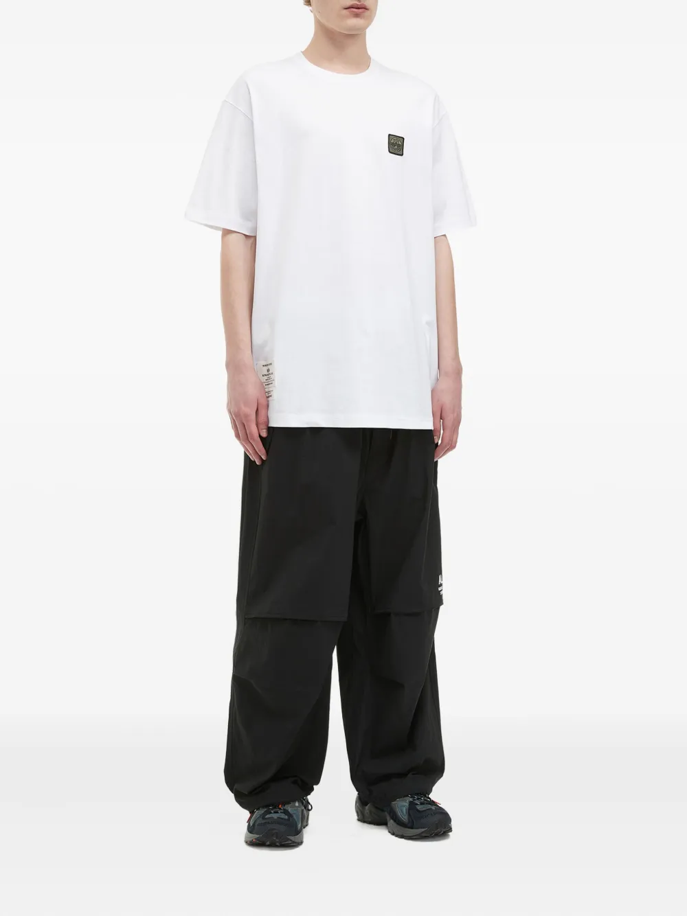 Alpha Industries Katoenen T-shirt met logopatch - Wit