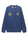 Alpha Industries embroidered-tiger crew-neck sweatshirt - Blue