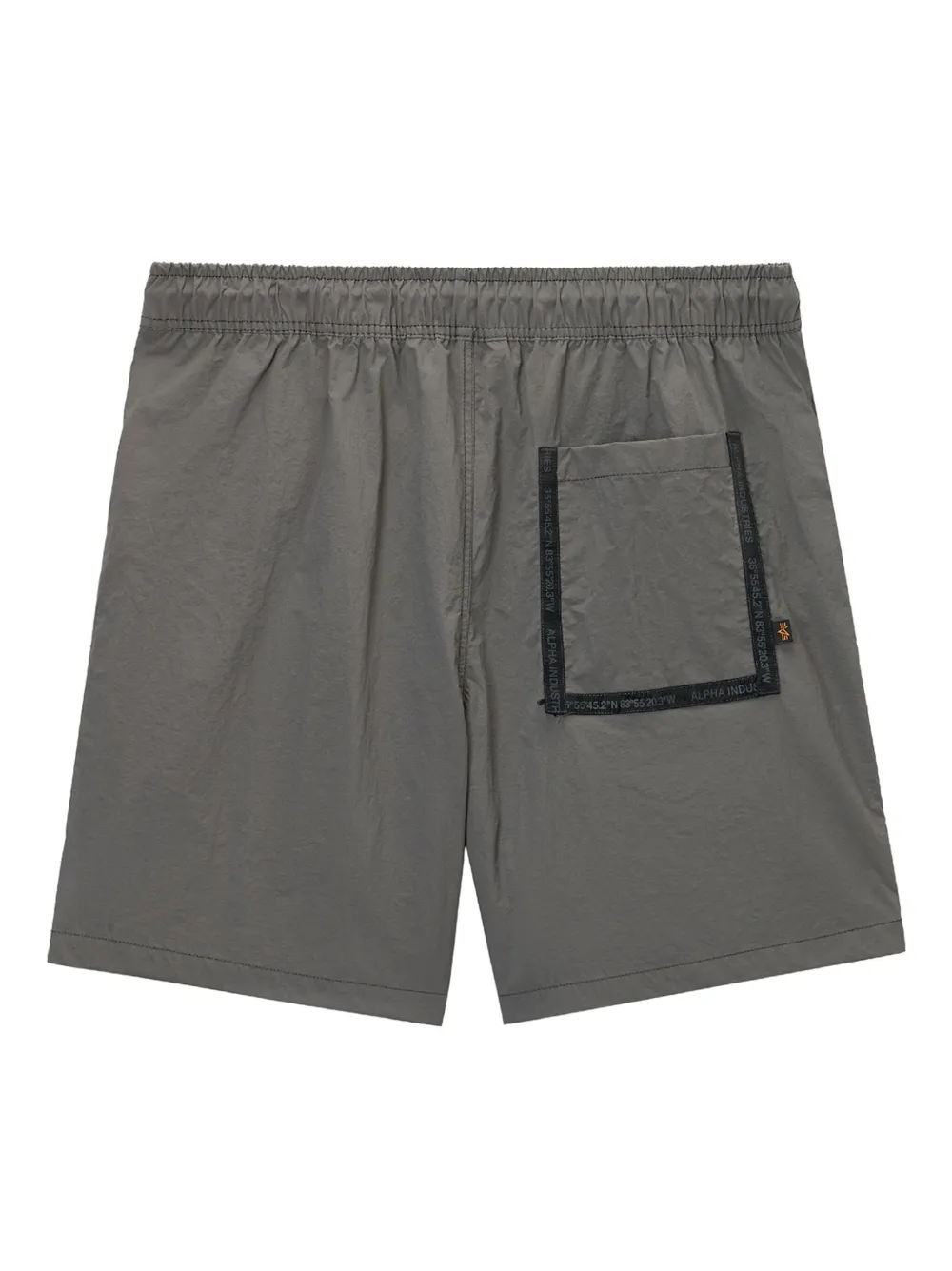 Alpha Industries Shorts met opgestikt detail en zijzak Grijs
