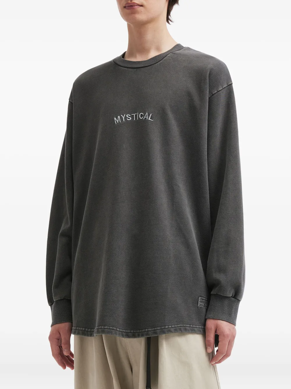 aftermaths embroidered graphic long-sleeve top | Sweatshirts | Image 2