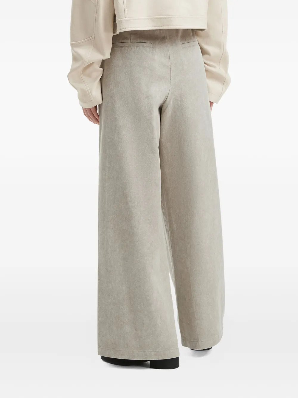 b+ab Broek met wijde pijpen Grijs