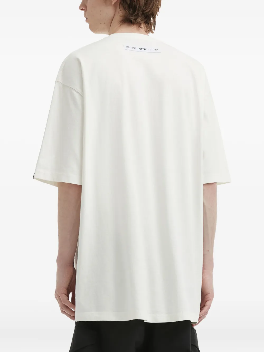 Alpha Industries Snake-graphic Cotton T-shirt In White