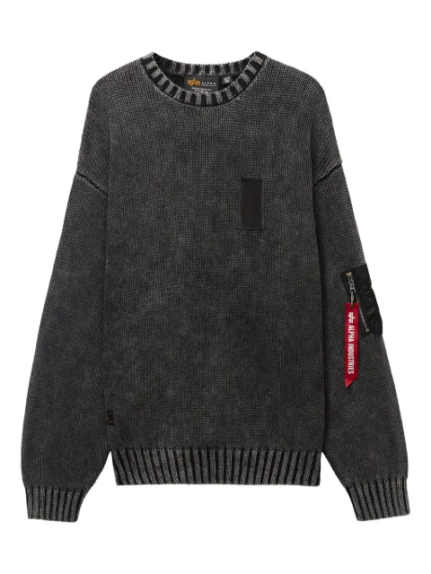 Alpha Industries patch-detail pocket-detail sweater