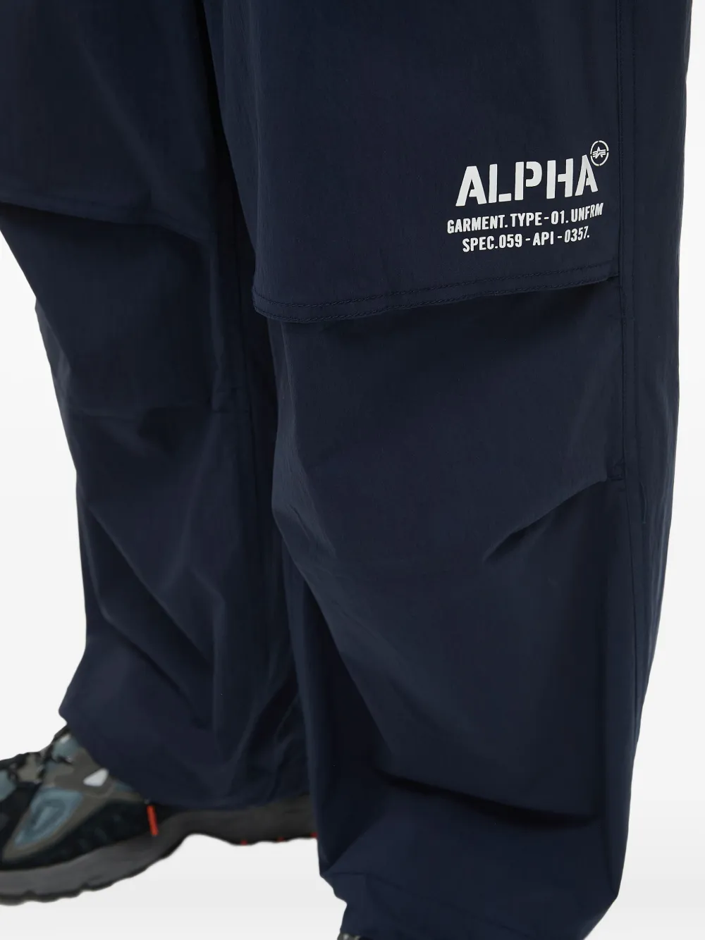 Alpha Industries Broek met trekkoord Blauw