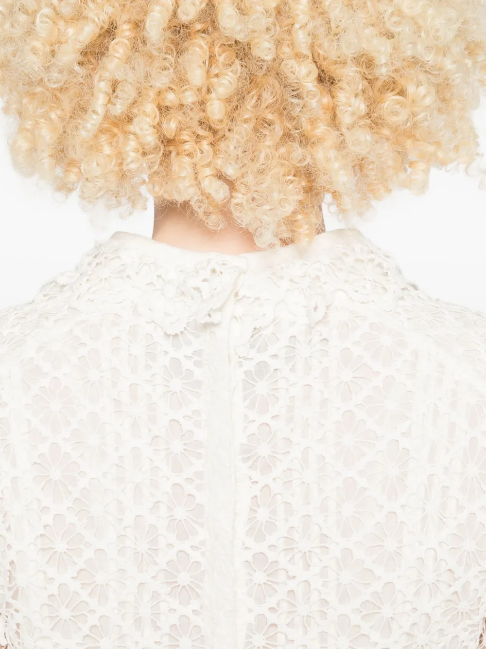 Isabel Marant Lace-pattern Long-sleeve Top In White