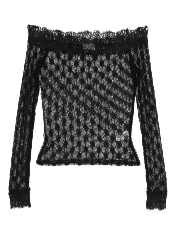 Isabel Marant Floral-lace Top in Black