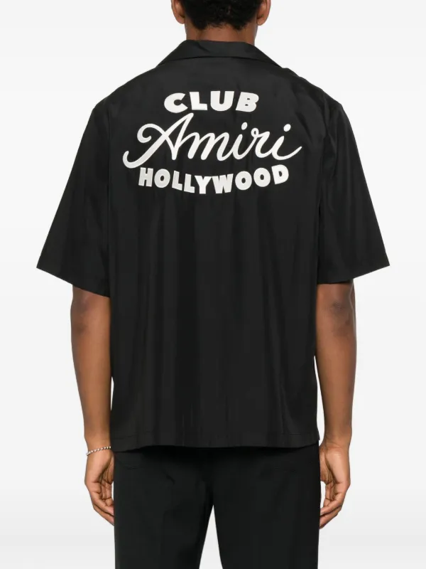 AMIRI printed-pocket short-sleeve Shirt | Black | FARFETCH