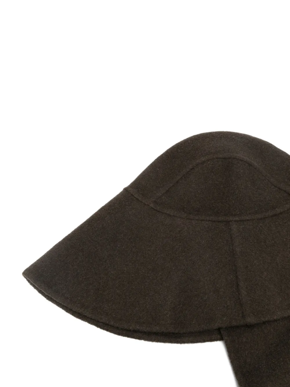 Soeur Wide-brim Long-tie Hat In Brown