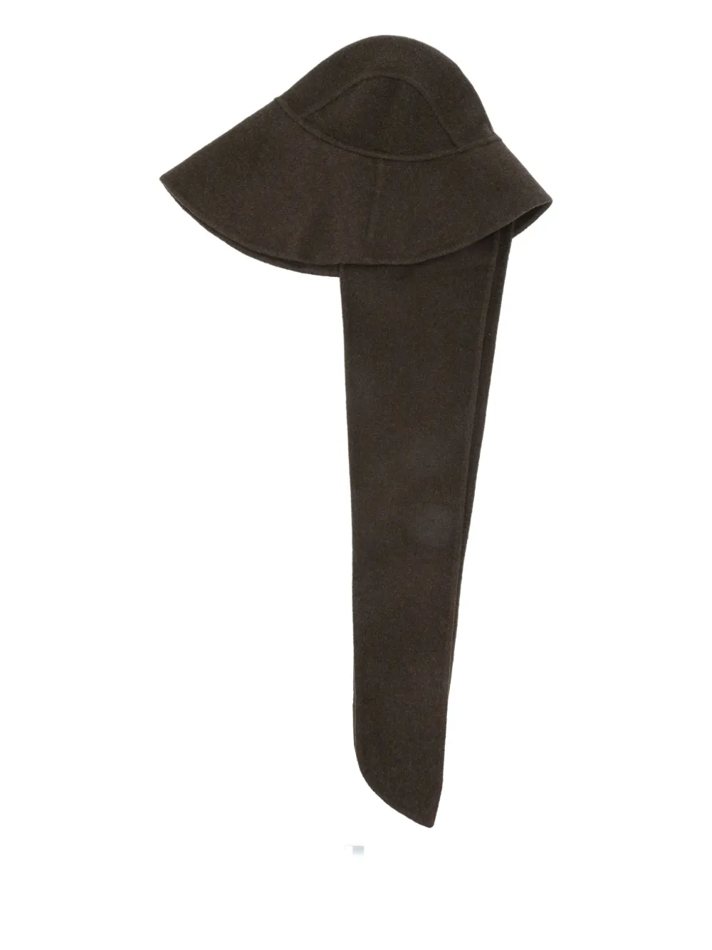 Soeur Wide-brim Long-tie Hat In Brown