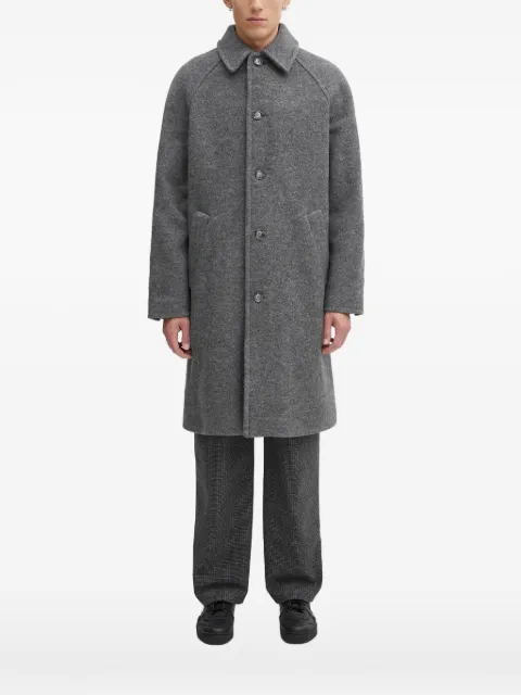 A.P.C. button-fastening collar coat