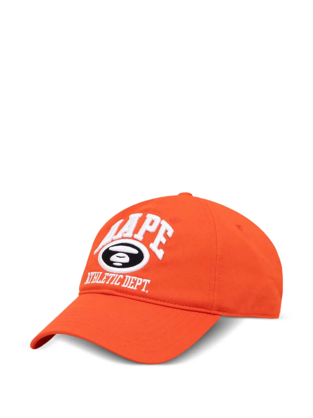 AAPE BY *A BATHING APE® كاب بيسبول مطرز بشعار الماركة | برتقالي | Image 1
