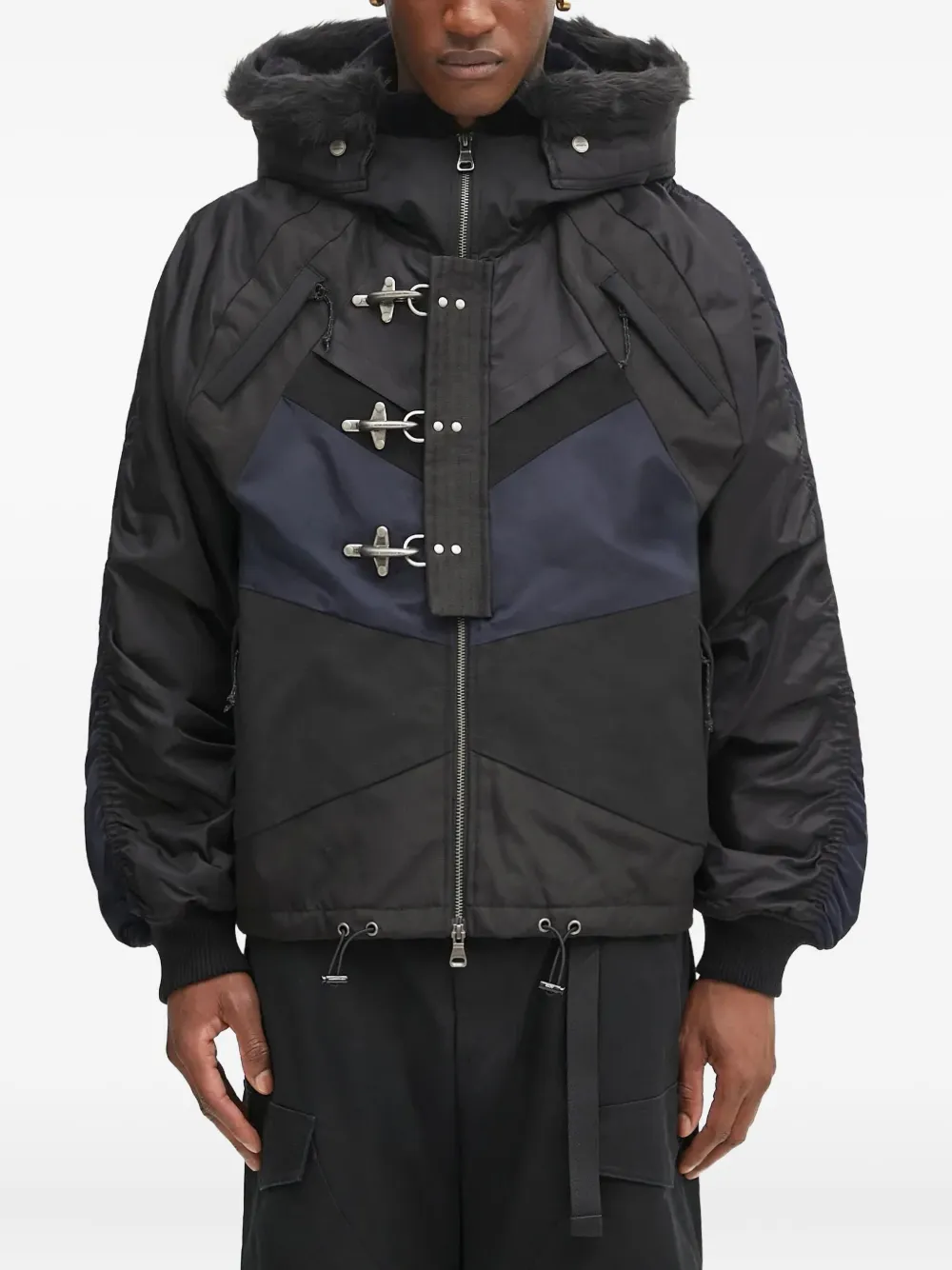 Andersson Bell toggle-fastening hooded jacket | Black | Image 1