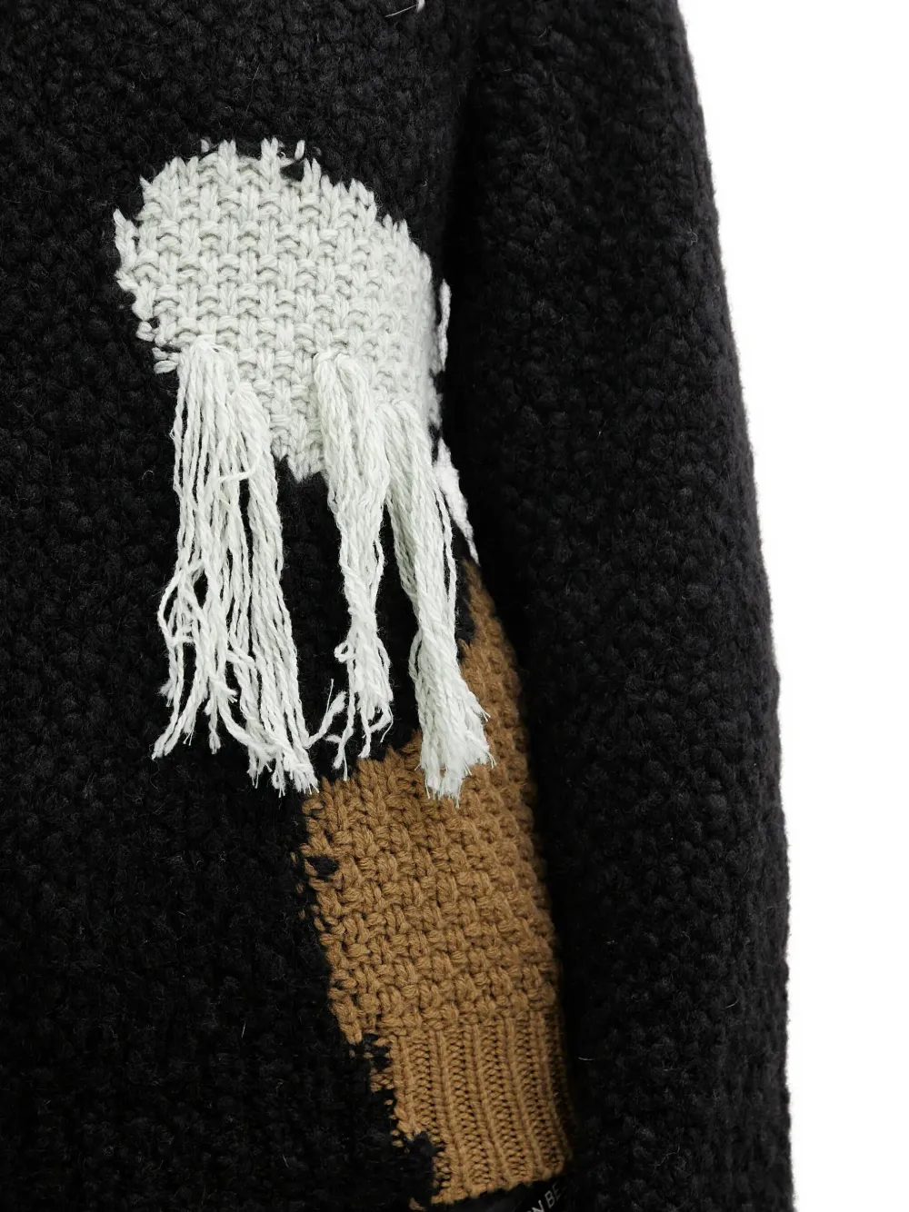 Andersson Bell Patchwork Sweater In Black