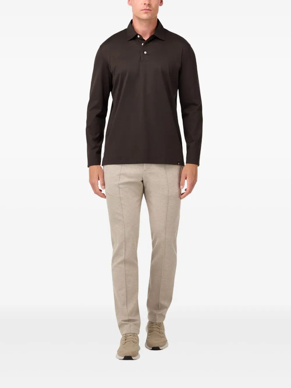 Boggi Milano long-sleeve polo shirt | Image 2