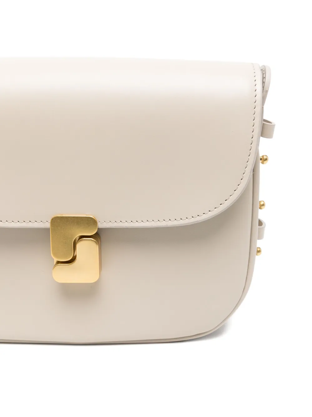 Soeur Bellissima mini-schoudertas met studs Beige