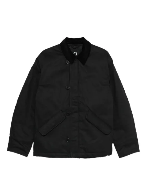 TRC corduroy-collar button-fastening jacket