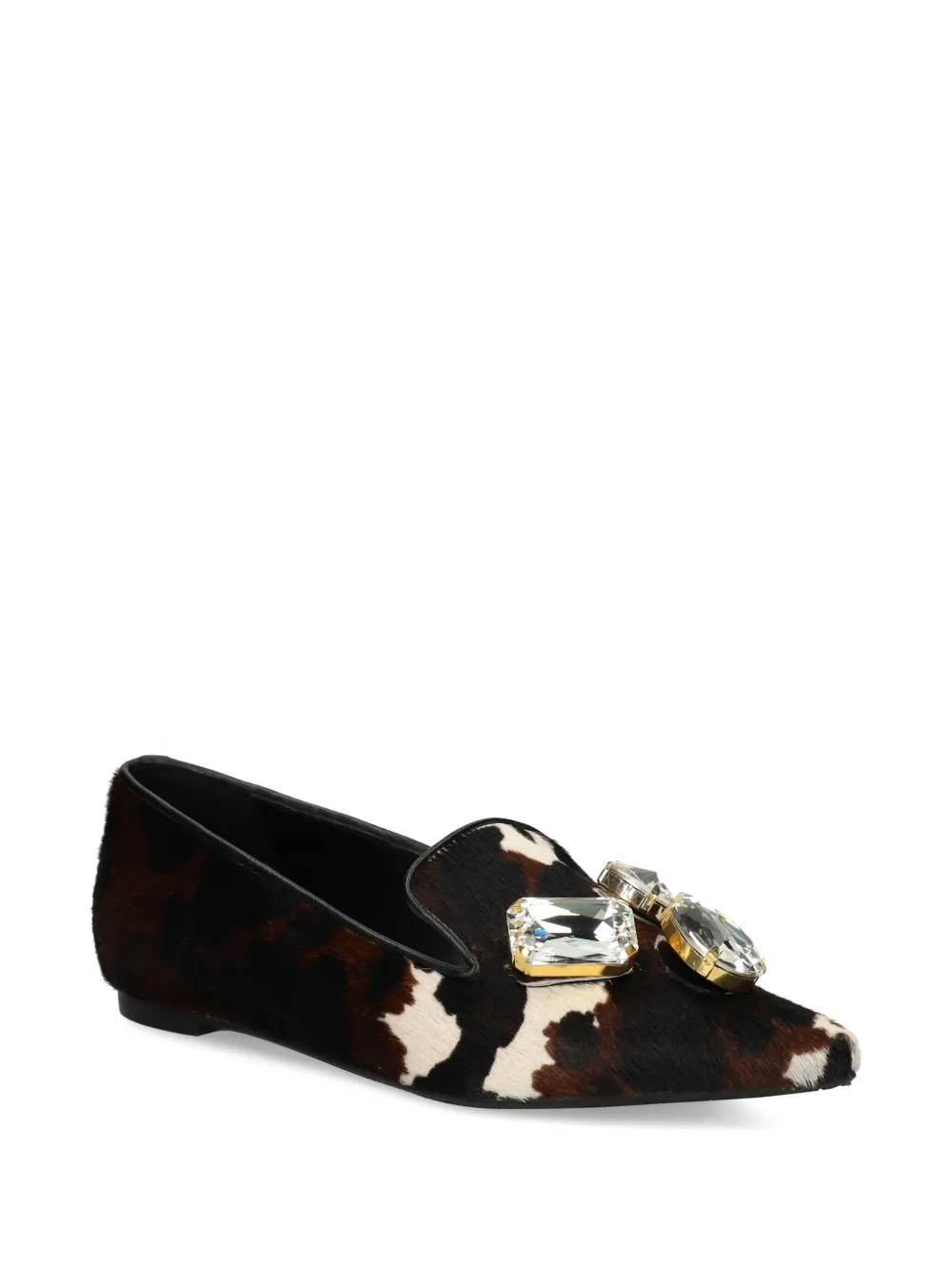 Ras crystal-embellished pointed-toe loafers | Image 2