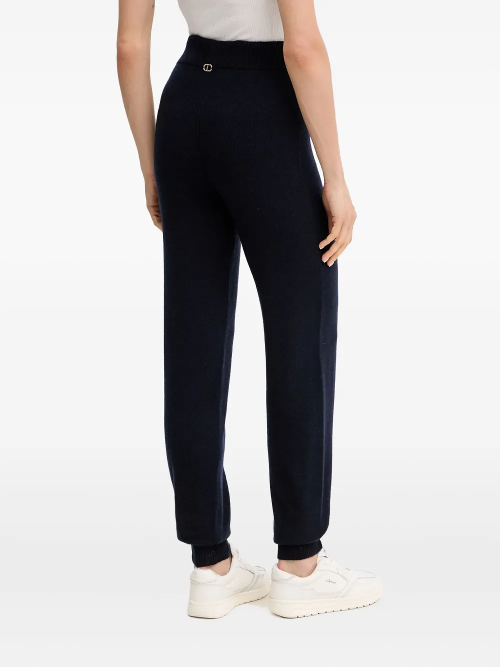 Twinset Drawstring Trousers In Blue