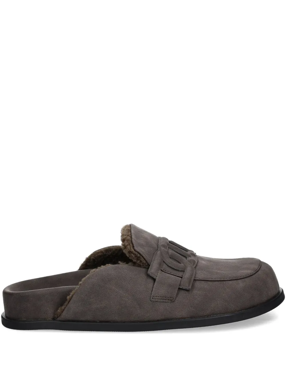 TWINSET logo-embellished mules | Grey | Image 1