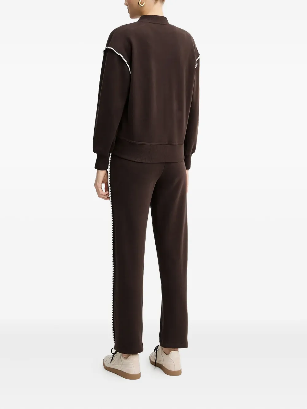 TWINSET Trainingspak met geborduurd logo Bruin