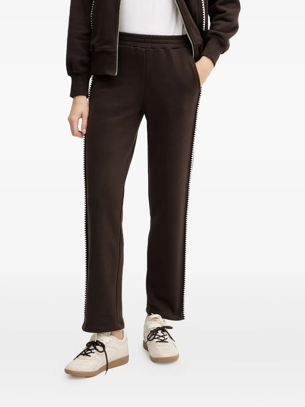 TWINSET Trainingspak met geborduurd logo Bruin