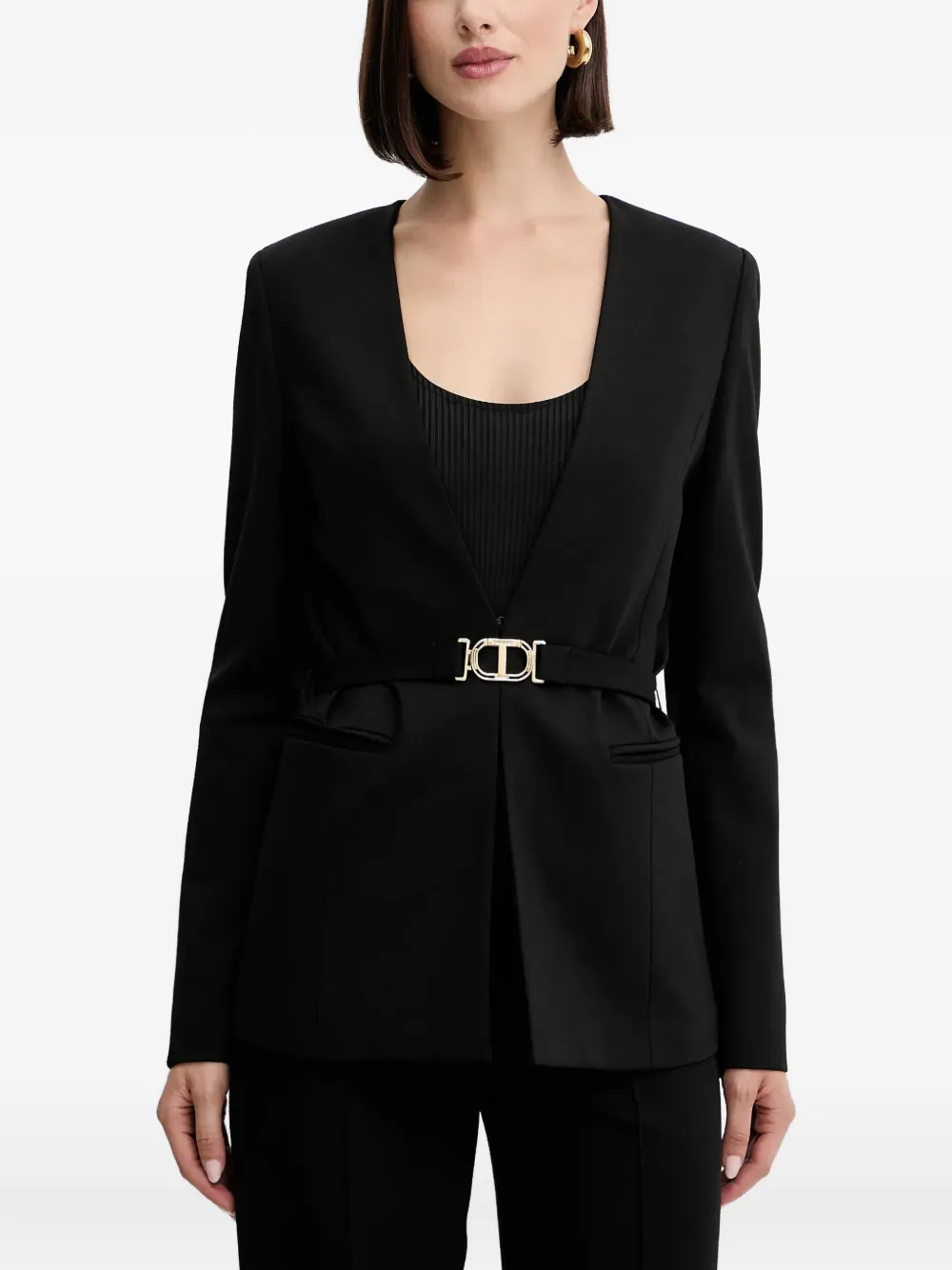 TWINSET blazer con cinturón | negro | Image 1