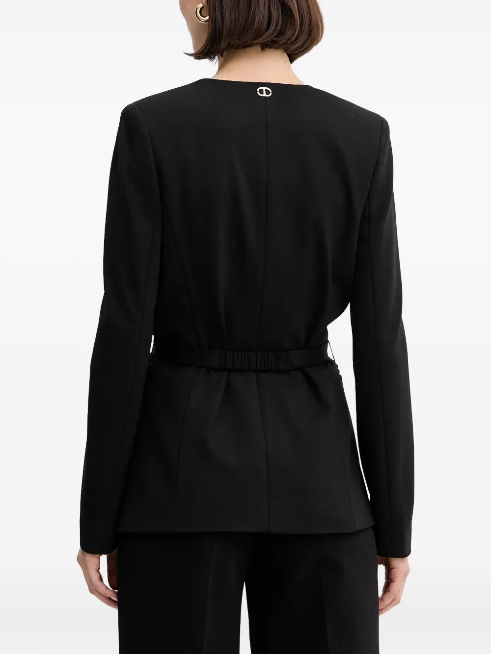 TWINSET Blazer met ceintuur Zwart