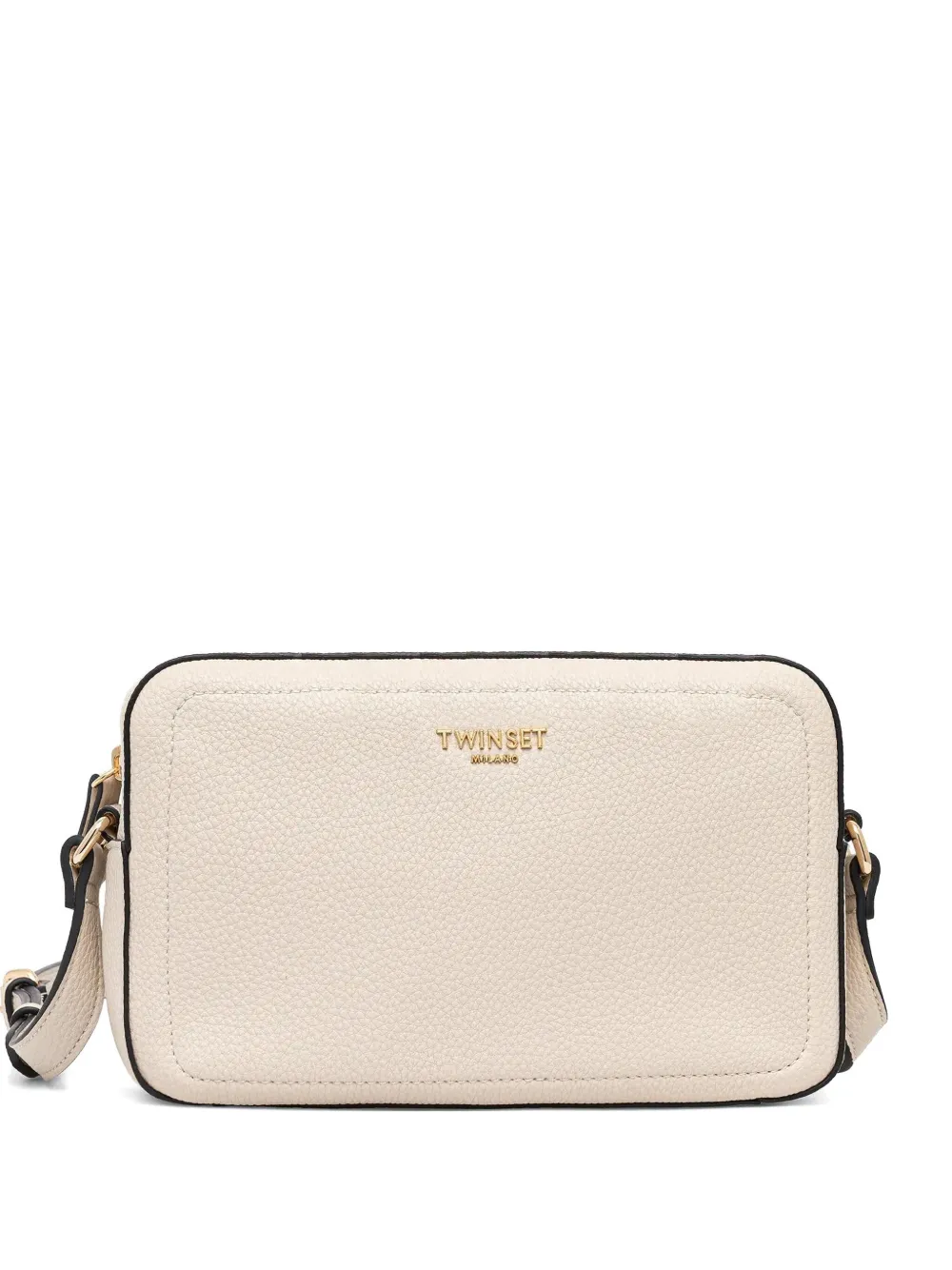 TWINSET logo-lettering cross body bag - Toni neutri