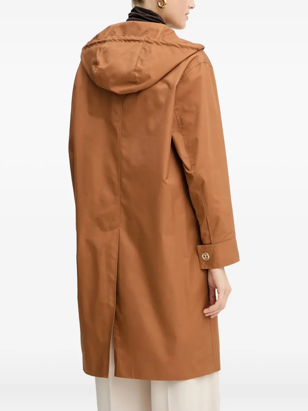 TWINSET Parka met capuchon Bruin