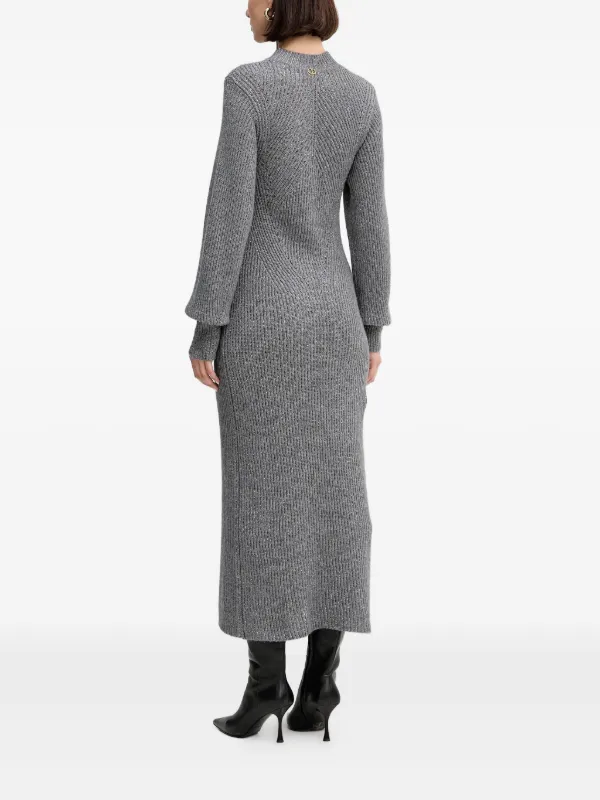 TWINSET ribbed-knit Dress | Grey | FARFETCH