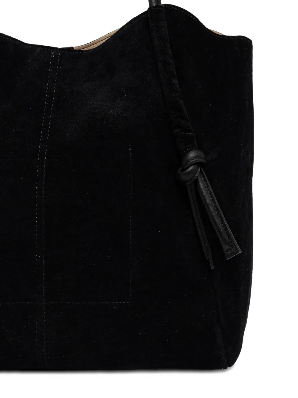 Twinset Knot-detail Tote Bag In Black