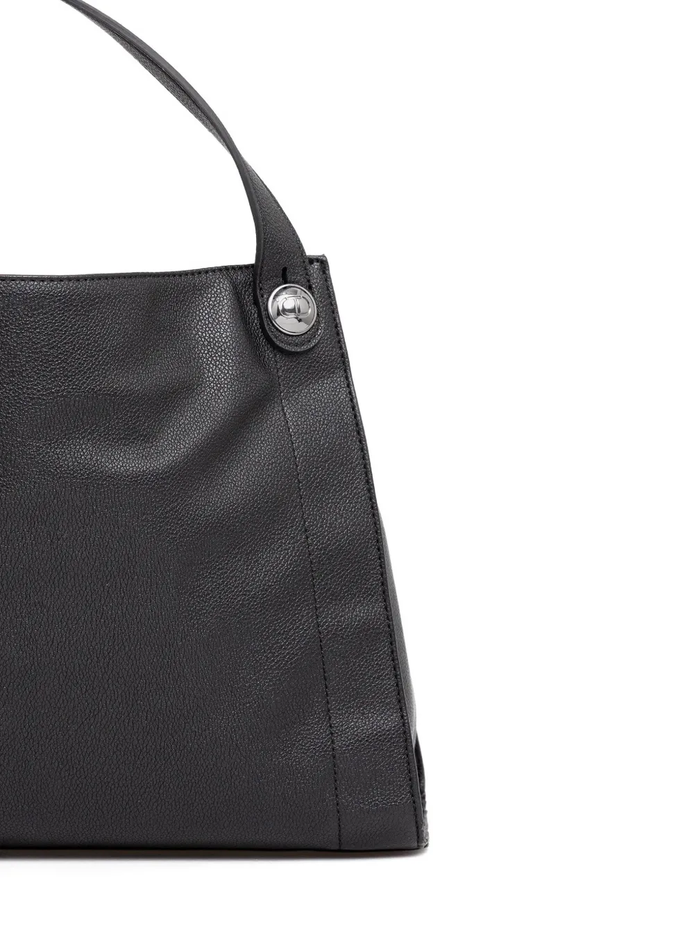 Twinset Logo-debossed Tote Bag In Black