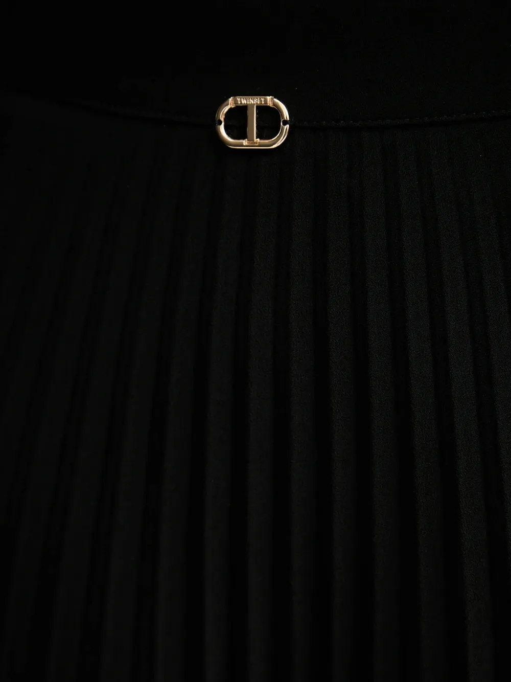TWINSET pleated flared maxi skirt | Black | Image 1