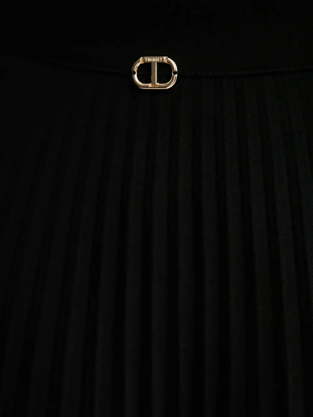  Twinset Pleated Maxi Skirt - Black 