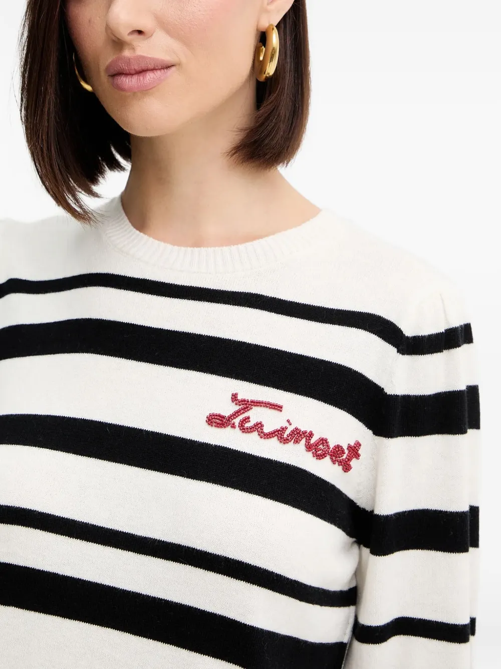 TWINSET Gestreepte trui Wit