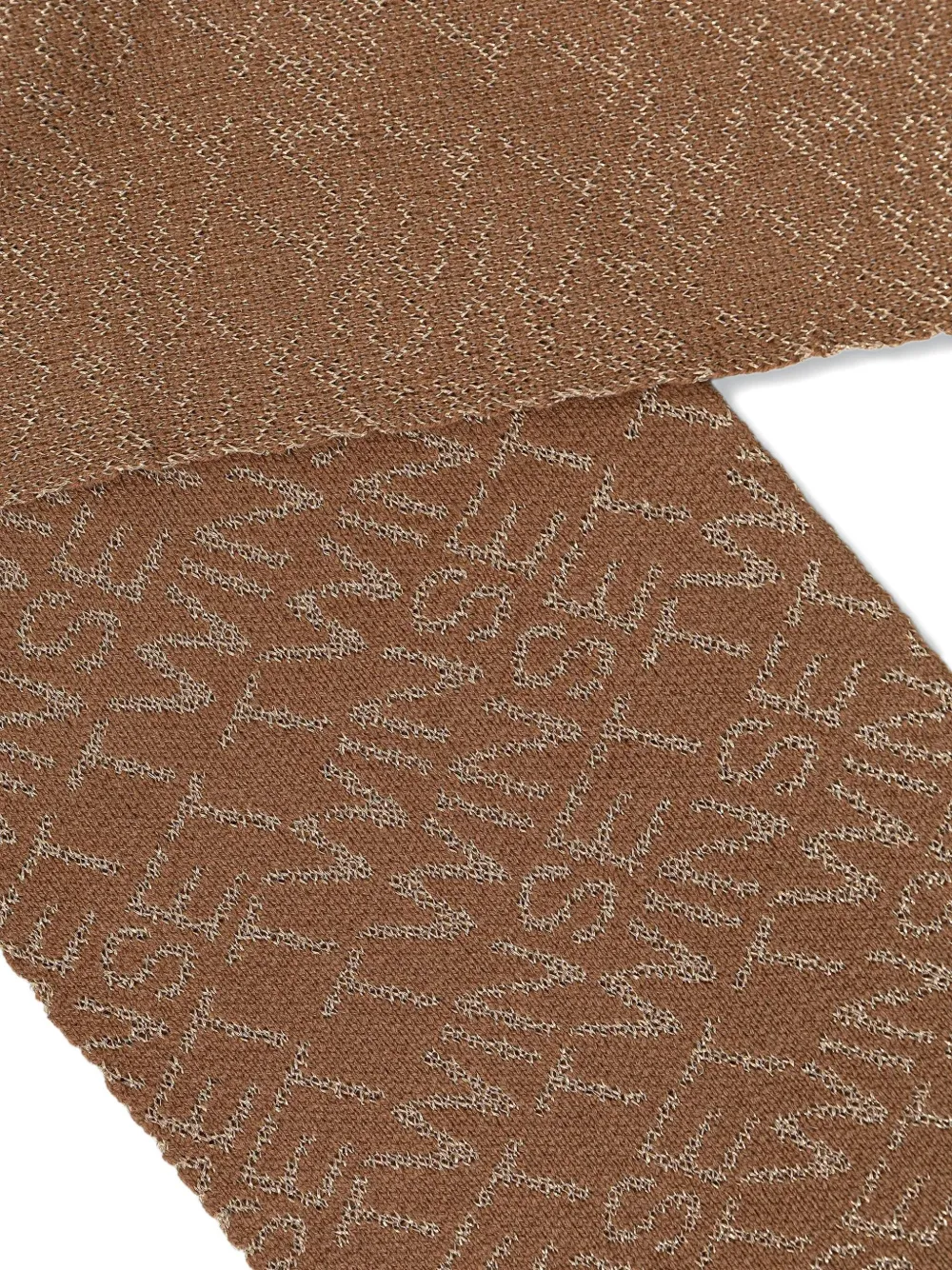 TWINSET logo-jacquard scarf - Bruin