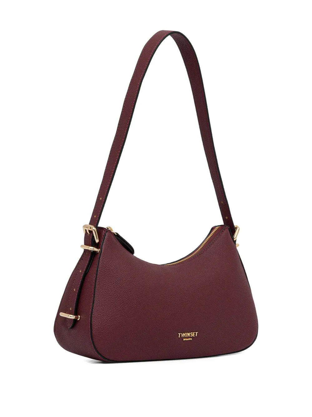 Twinset Logo-lettering Shoulder Bag In Red