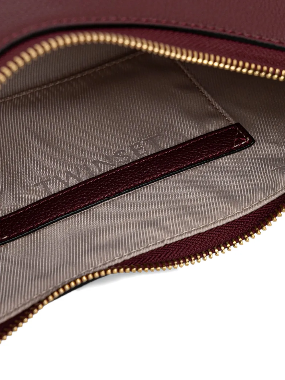 Twinset Logo-lettering Shoulder Bag In Red