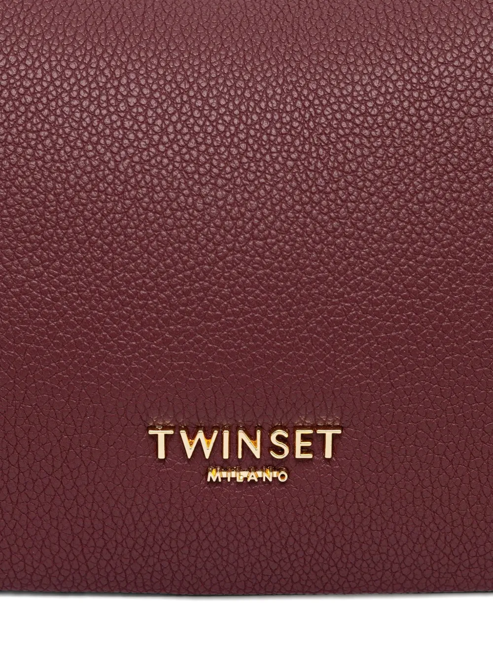 Twinset Logo-lettering Shoulder Bag In Red