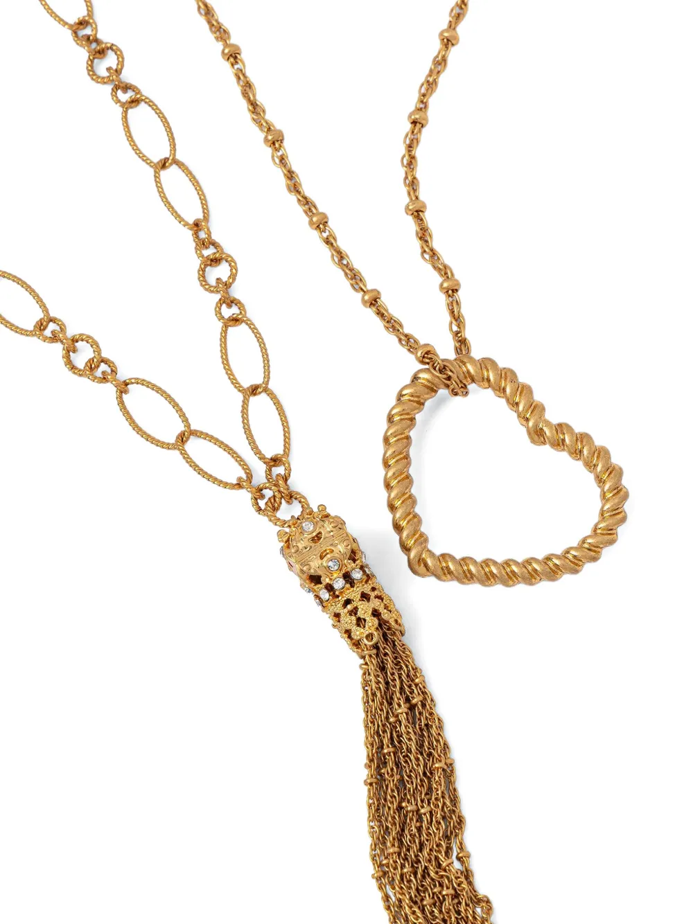TWINSET heart-pendant double necklace - Goud